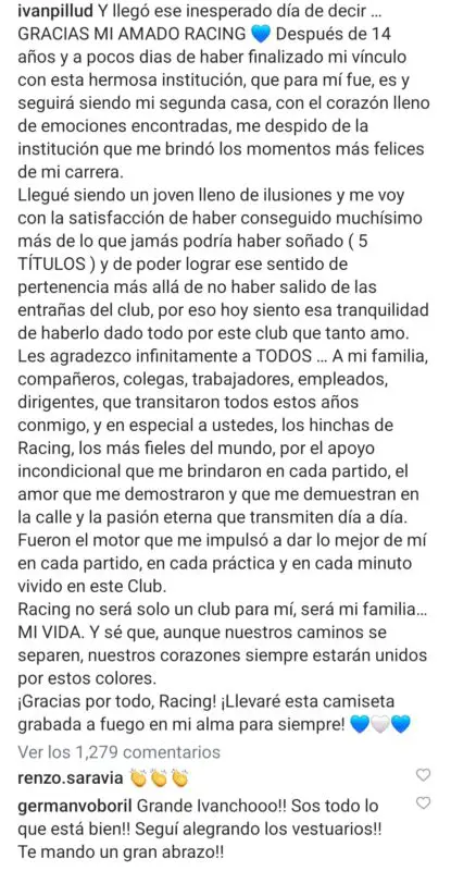 Racing Licha López Pillud