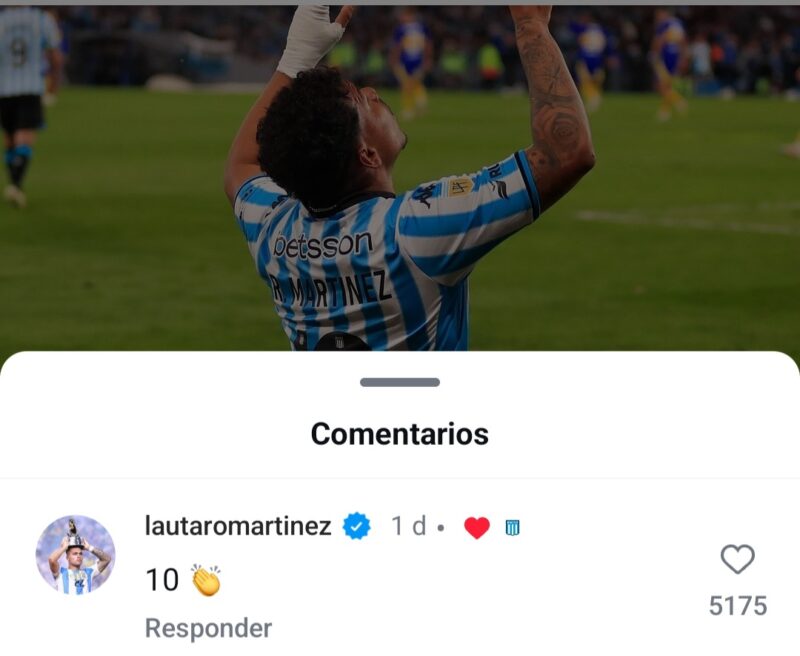 Racing Lautaro Martínez Roger