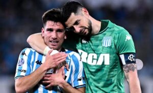 Arias: de "los altibajos de Racing" a "un gran momento"