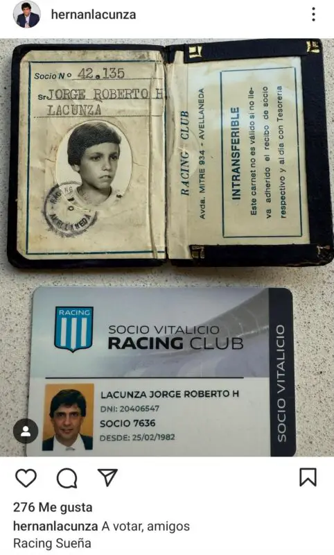 Racing Lacunza Milito vice