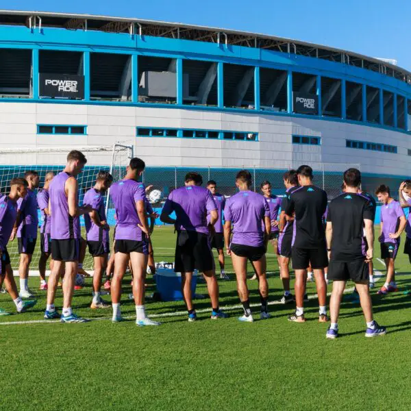 La formación de Racing con Colo Colo en el amistoso