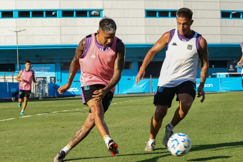 Zaracho en Racing con Boca 