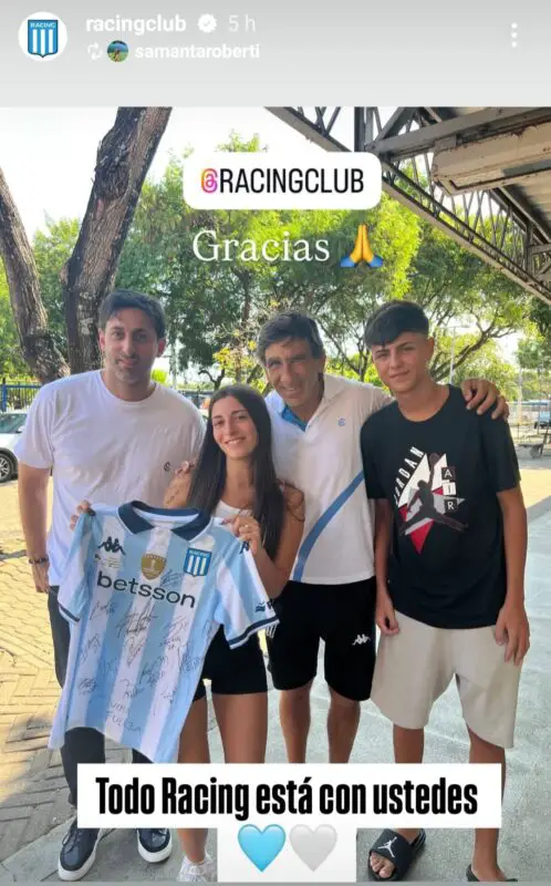 Racing hincha herido Brasil 