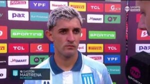 Martirena, del gol en Racing a "me voy muy caliente" del final