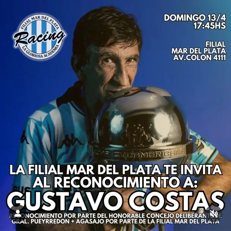 Racing Costas reconocido
